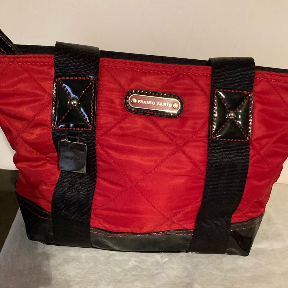 Franco Sarto red and black bag